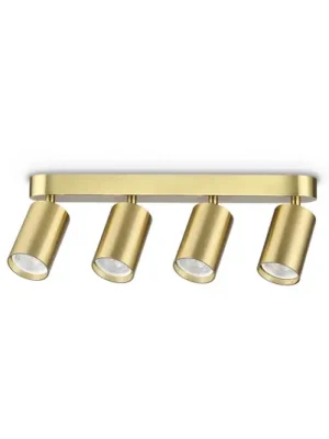 Akční Nabídka Stropní bodové světlo IDEAL LUX Dynamite Round, mosaz, 38 cm, 4 žárovky