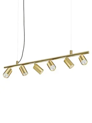 Horká Nabídka Závěsné světlo IDEAL LUX Dynamite Round, mosaz, 6žárovkové