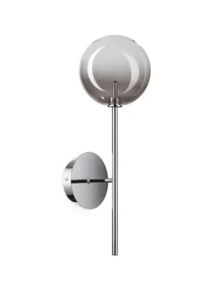Cenově Výhodný Nástěnné světlo IDEAL LUX Equinoxe, chrom/kouřově šedá, výška 45 cm