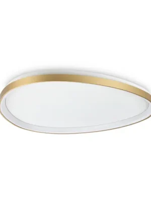 LED stropní svítidlo IDEAL LUX Gemini, mosaz, 81 cm, 2700 K, zap/vyp Levný