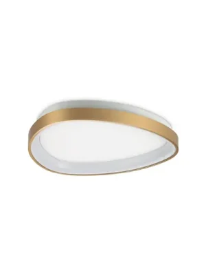 LED stropní svítidlo IDEAL LUX Gemini, mosaz, 42 cm, 2700 K, zap/vyp Ověřený