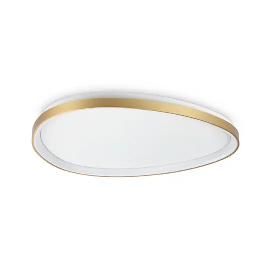 LED stropní svítidlo IDEAL LUX Gemini, mosaz, 81 cm, 3000 K, zap/vyp Víkendová Akce