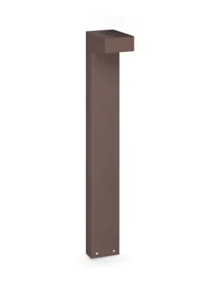 Akční Nabídka LED osvětlení cesty IDEAL LUX Sirio, hnědé, výška 80 cm, kovové