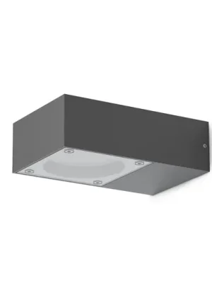 Aktuální Venkovní nástěnné svítidlo IDEAL LUX Sirio, černá, šířka 10 cm, kov
