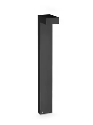 LED osvětlení cesty IDEAL LUX Sirio, černé, výška 80 cm, kovové Ověřený