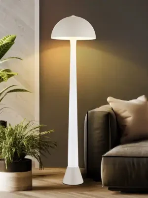 Stojací lampa Merlin, písková/bílá, kov, výška 150 cm, E27 Nejprodávanější