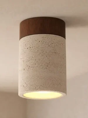 Stropní světlo Lucande Carlotta, Ø 12 cm, béžové, beton, E27 Nejprodávanější