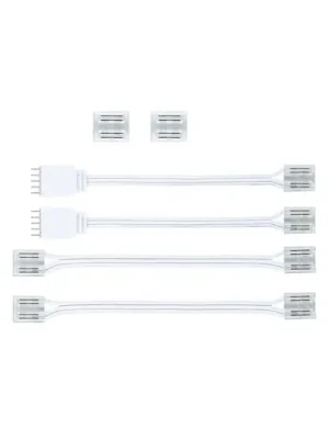Vrácení Zdarma Sada konektorů Paulmann MaxLED COB pro LED pásek, bílá/čirá