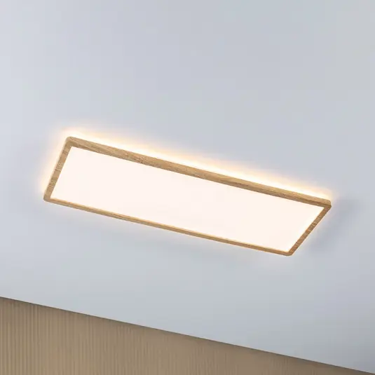 LED panel Paulmann Atria Shine 58 cm, dřevěný, IP44, 3000 K, zapnuto/vypnuto Akční Nabídka