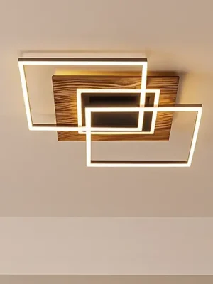 Dokud Zásoby Vydrží LED stropní svítidlo Atacama M Plus, dub/černá, dřevo, RGBW