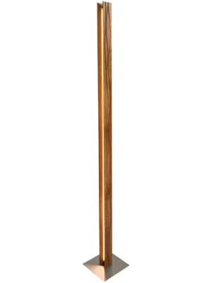 Ihned K Objednání LED stojací lampa Atacama, dub/matný nikl, výška 150 cm, dřevo