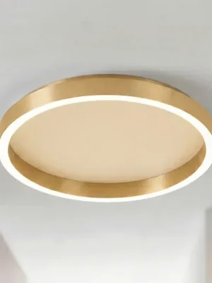 Vrácení Zdarma LED stropní svítidlo Lucande Rotundo, Ø 40 cm, mosaz, stmívatelné