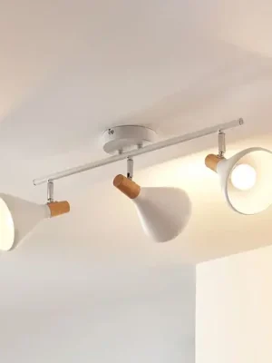 Značkový Stropní svítidlo Lindby Arina, 53 cm, bílé, 3 světla, E14