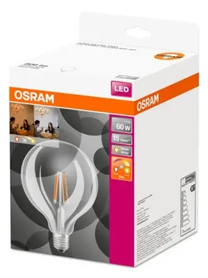 OSRAM LED žárovka globe E27 6,5W G125 827 Glow dim Rychlé Dodání