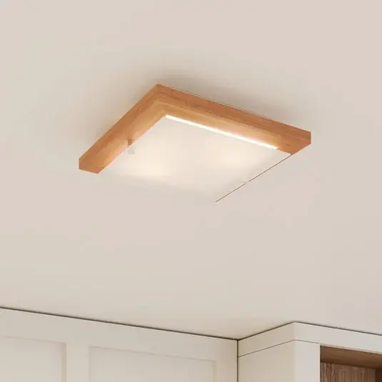 Envostar Kerio stropní světlo 30x30cm borovice rustikální Kup Teď