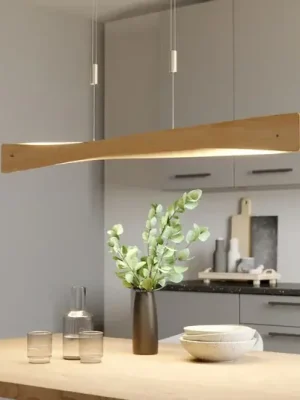 Quitani LED závěsné svítidlo Lian, dubové dřevo Kup Teď