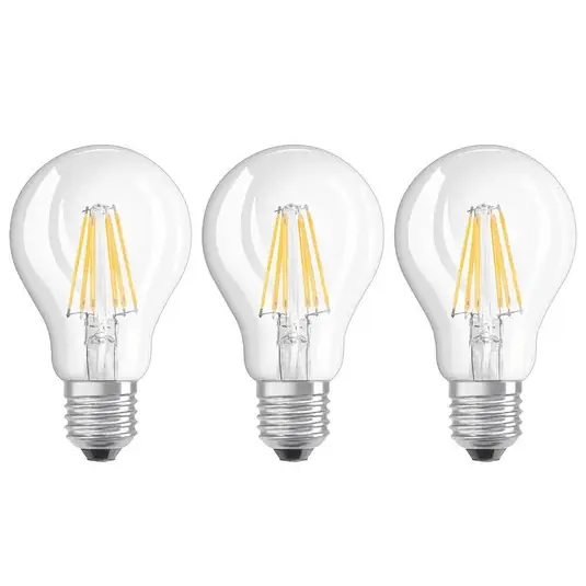 LED žárovka filament E27 7 W, teplá bílá, sada 3 ks Kup Teď