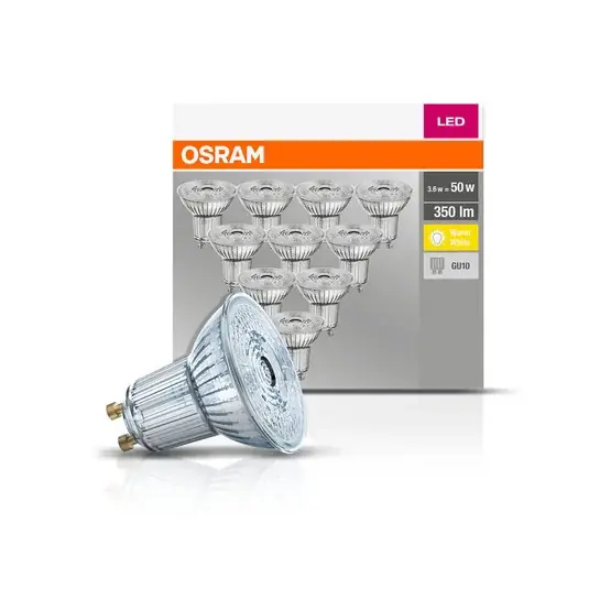 OSRAM LED reflektor GU10 4,3W 2 700K 350lm 10ks Výprodej