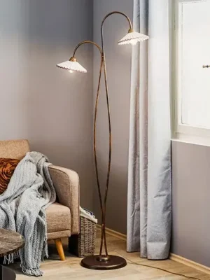 Stojací lampa Rosina se dvěma keramickými stínidly Poslední Šance