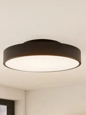 Akční Cena Lindby LED stropní svítidlo Milada, černé, CCT, dálkové ovládání