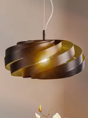 Hit Sezóny Závěsné svítidlo Vento, černé, Ø 50 cm, kov, E27