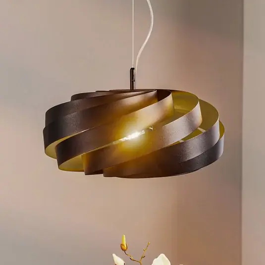 Hit Sezóny Závěsné svítidlo Vento, černé, Ø 50 cm, kov, E27