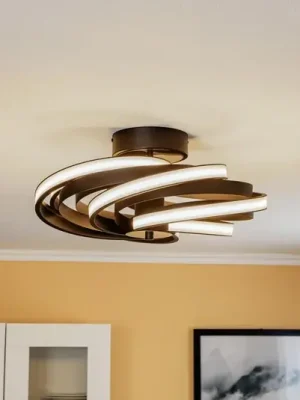 Super Cena LED stropní světlo Zoya v matné černé