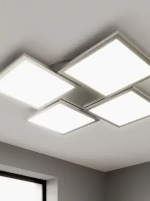 Stropní svítidlo Lucande LED Ilira, 4 světla, stříbrné, CCT, stmívatelné Novinka