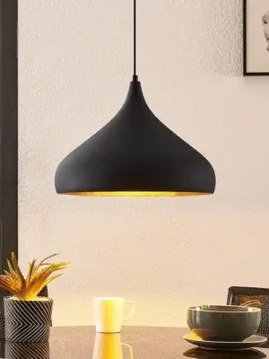 Zlevněný Arcchio Lunus závěsné světlo se zlatou vložkou