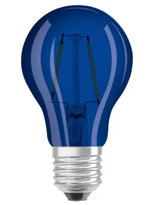 Časově Omezené OSRAM LED žárovka E27 Star Décor Cla A 2,5W, modrá