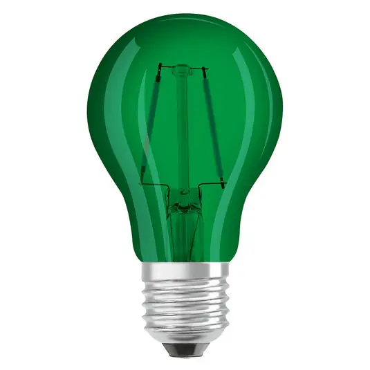 OSRAM LED E27 Star Décor Cla A 2,5W, zelená Top Prodej