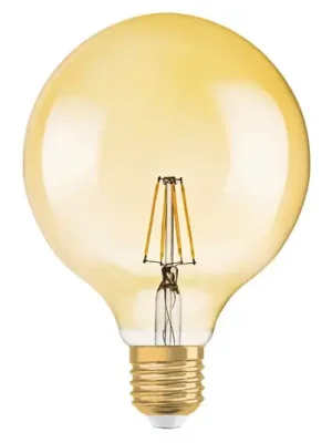 Horká Nabídka LED žárovka Globe zlatá E27 2,5W teplá bílá 220 lm