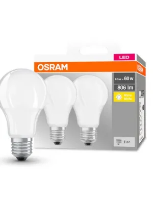 Časově Omezené LED žárovka OSRAM Classic E27 8 W 2 700 K 806 lm, 2 ks