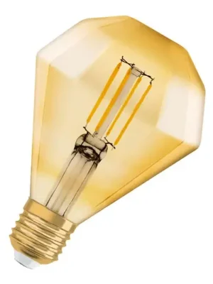 Oblíbený OSRAM LED žárovka E27 4W Vintage Diamond 824 zlatá