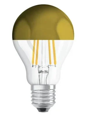 Sleva OSRAM LED žárovka E27 Mirror zlatá 6,5W 2 700K