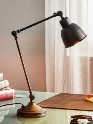 Stolní lampa Emoti, černá, výška 45 cm, nastavitelná Výhodná Nabídka