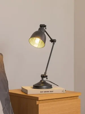 Nejlepší Volba Stolní lampa Emoti, antracitová, výška 45 cm, nastavitelná