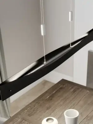 Výhodná Nabídka Závěsné svítidlo Quitani LED Lian, černá/hliník