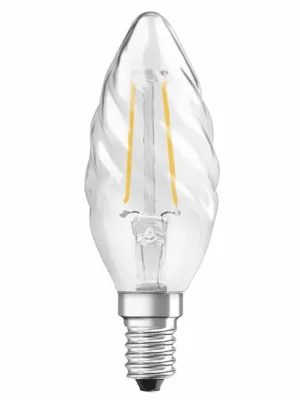 Bezpečná Platba OSRAM LED žárovka-svíčka E14 2,5W 827 kroucená