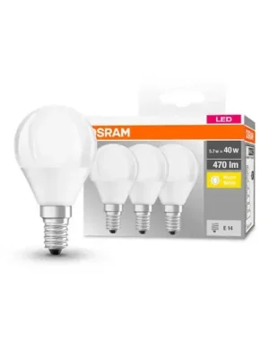 Nejlepší Volba OSRAM LED kapka E14 P40 4,9W 2 700K 470lm 3ks
