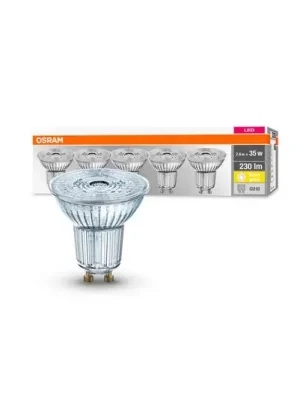 Rychlé Dodání OSRAM LED reflektor GU10 2,6W 2 700K 230lm 36° 5ks