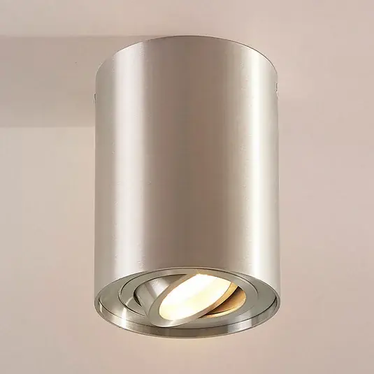 Stropní bodové svítidlo Arcchio Jolina, kulaté, šedé, 13 cm, kovové Autentický