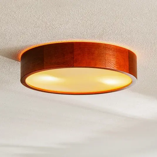 Envostar Kerio stropní světlo Ø 37 cm borovice rustikální Originální