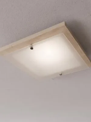 Envostar Kerio stropní světlo, 35x35 cm, borovice přírodní Aktuální
