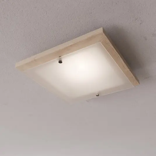Envostar Kerio stropní světlo, 35x35 cm, borovice přírodní Aktuální