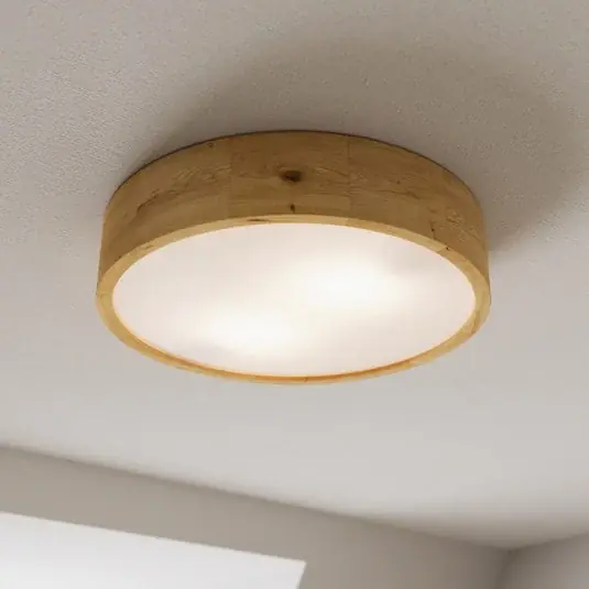 Envostar stropní světlo Kerio, Ø 37 cm, dubové dřevo přírodní Nejlepší Cena