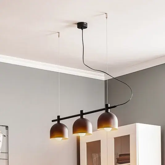 Závěsné světlo 976, tříramenné, černé Akční Cena