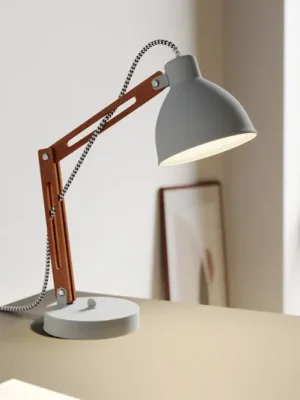 Stolní lampa Skansen, nastavitelná, šedá Cenový Hit