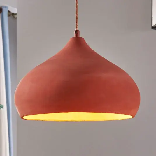 Finální Výprodej Terakotové závěsné světlo Fiona