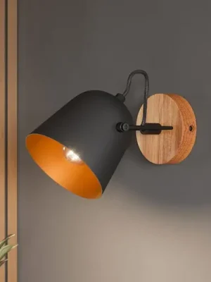 Akční Cena Lindby Adalin nástěnné světlo, černá